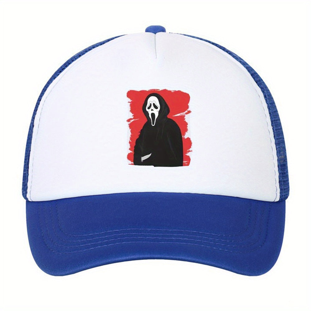 Unisex Sunshade Breathable Baseball Cap Ghost Pattern Outdoor Sport