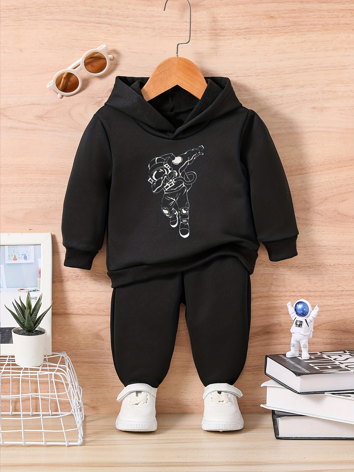 ASTRONAUT Cartoon Kids Outfit Baby Trousers Set For Fall