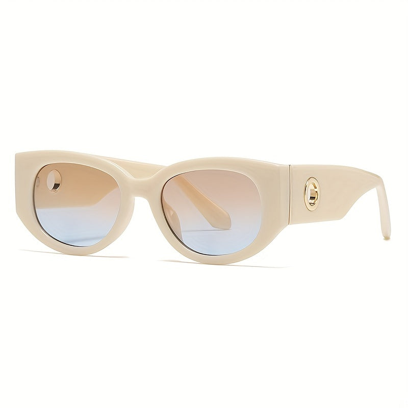 Round Sunglasses For Women Men Hollow Temple Glasses UV400