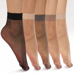 5 Pairs Assorted No Show Socks for Women