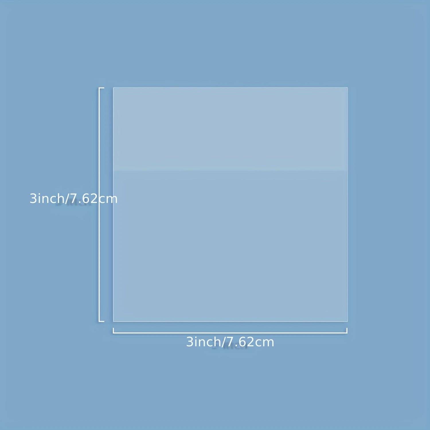 3x3 Clear Sticky Notes Waterproof Self Adhesive Translucent Sticky Note Pads