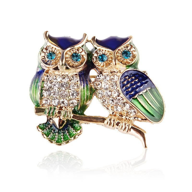 Cute Owl Brooch Safety Pins for Women Girls Clothing