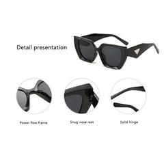 Men's Large Frame Decorative Sunglasses for Street Photography Holiday Party