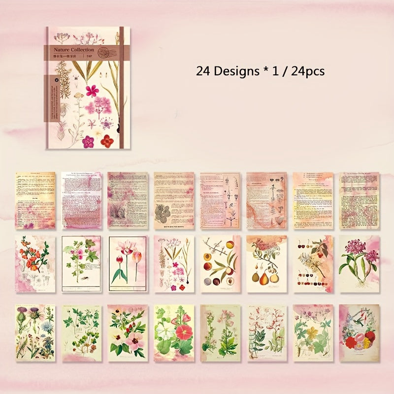 Zircon Series Hand Account DIY Decoration Material Package 24 Sheets