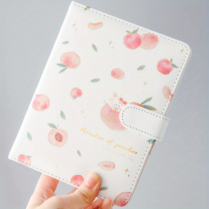 Peach A5 Notebook with Magnetic Buckle