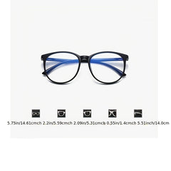 Anti Light Large Frame Optical Round Glasses for Men