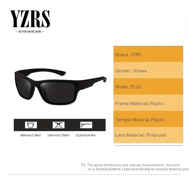 YZRS Sport Polarized Sunglasses Unisex PC Frame Sun Glasses