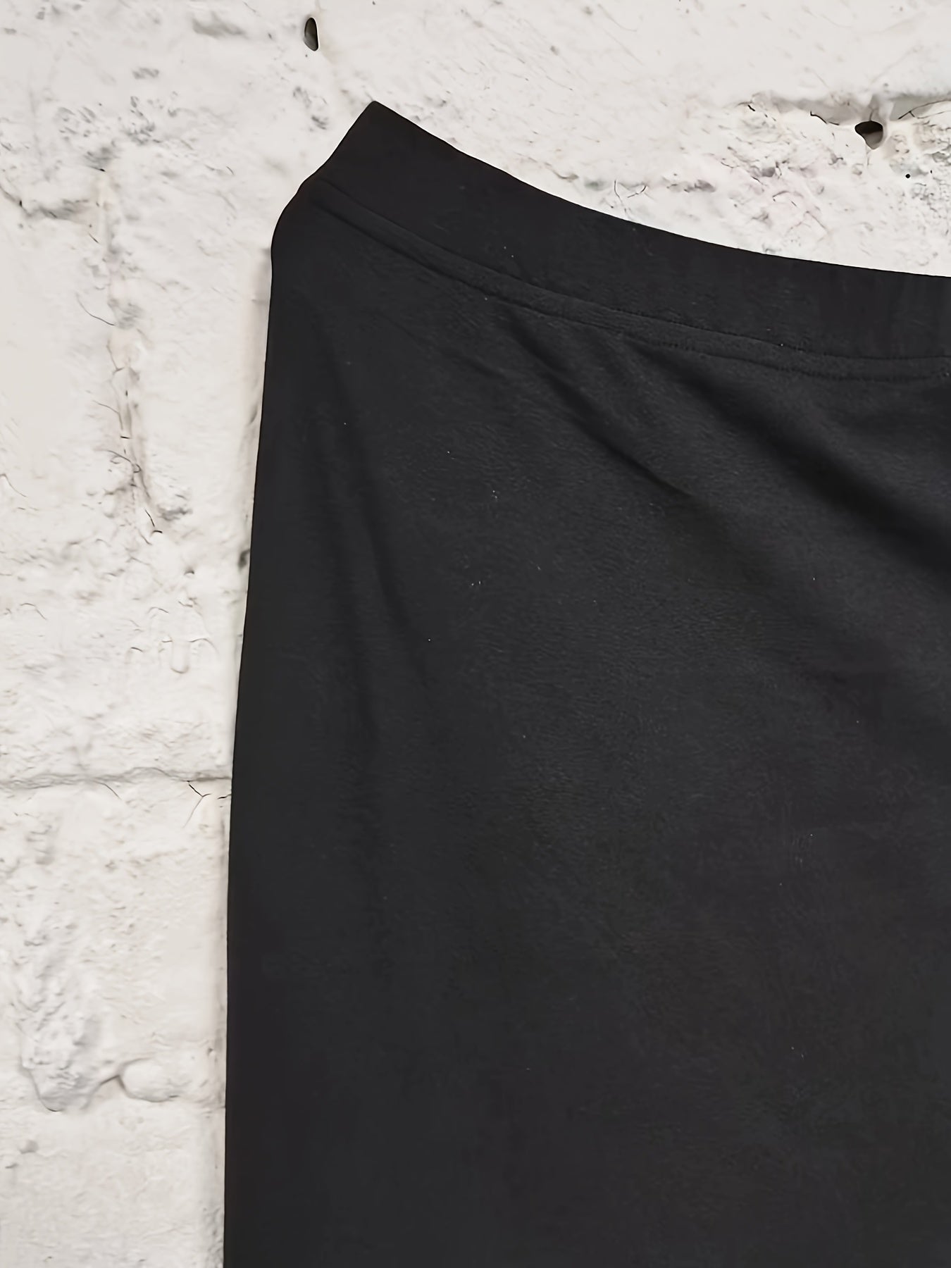  Elastic Waist Maxi Pencil Skirt Medium Stretch