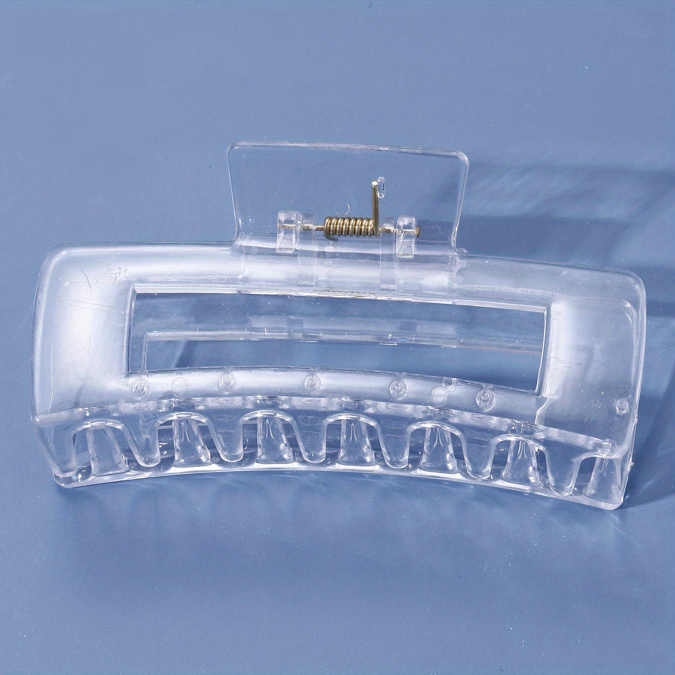 Clear Square Hair Claw Clips Strong Hold Hair Jaw Clip For Thick Hair