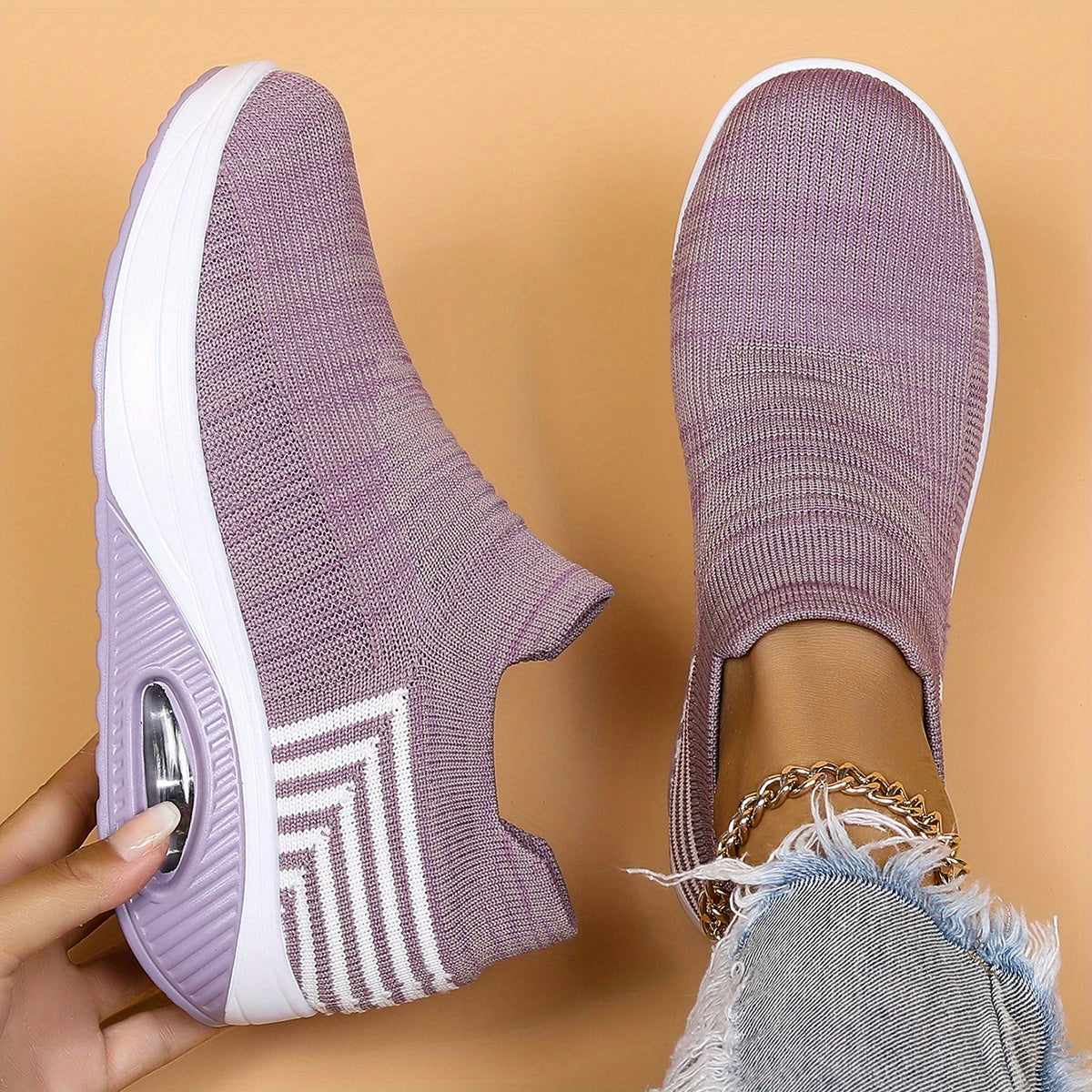 Women's Air Cushion Slip-On Running Shoes