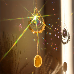 Crystal Wind Chime Sun Catcher - Elegant Home Decor Accent