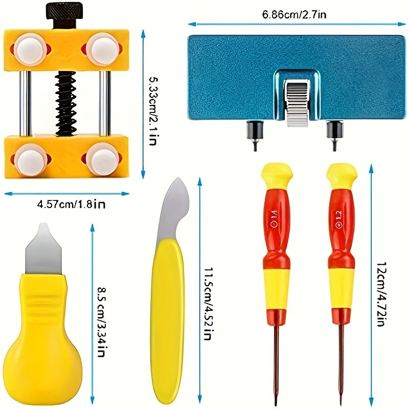 8pcs Watch Repair Kit Removal & Replacement Tool for Opening Watch Back