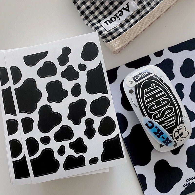 Cow Stickers Polaroid Journal DIY Decoration Creative Cartoon