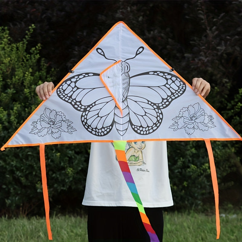DIY Children Education Painting Kite for Outdoor Grassland Activities