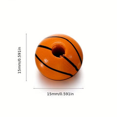 10pcs Colorful Wooden Round Ball Beads Pack for Crafts