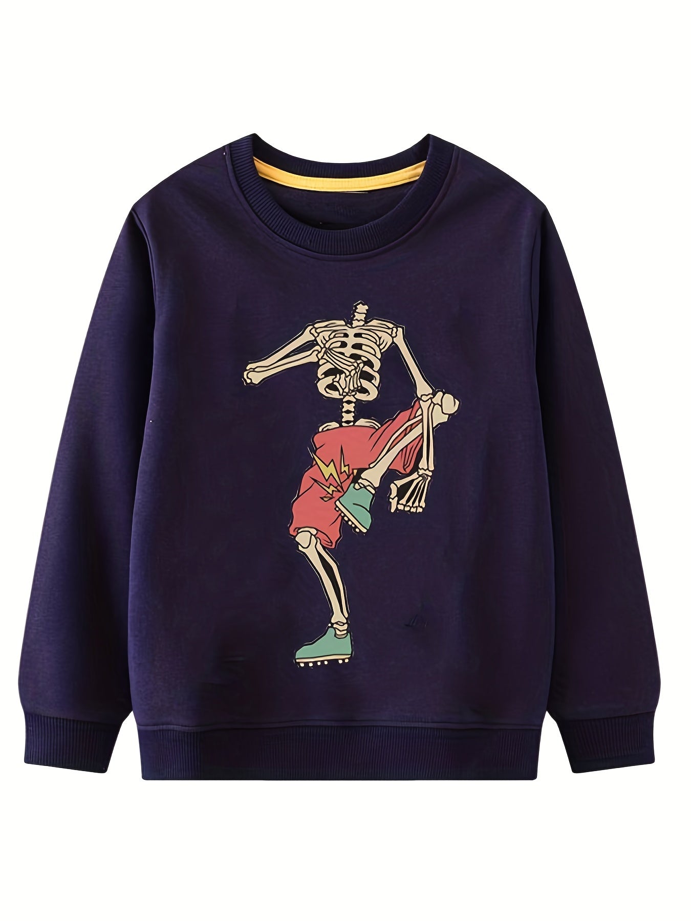 Boys' Cartoon Vehicles Print Hoodie Long Sleeve Top Pullover