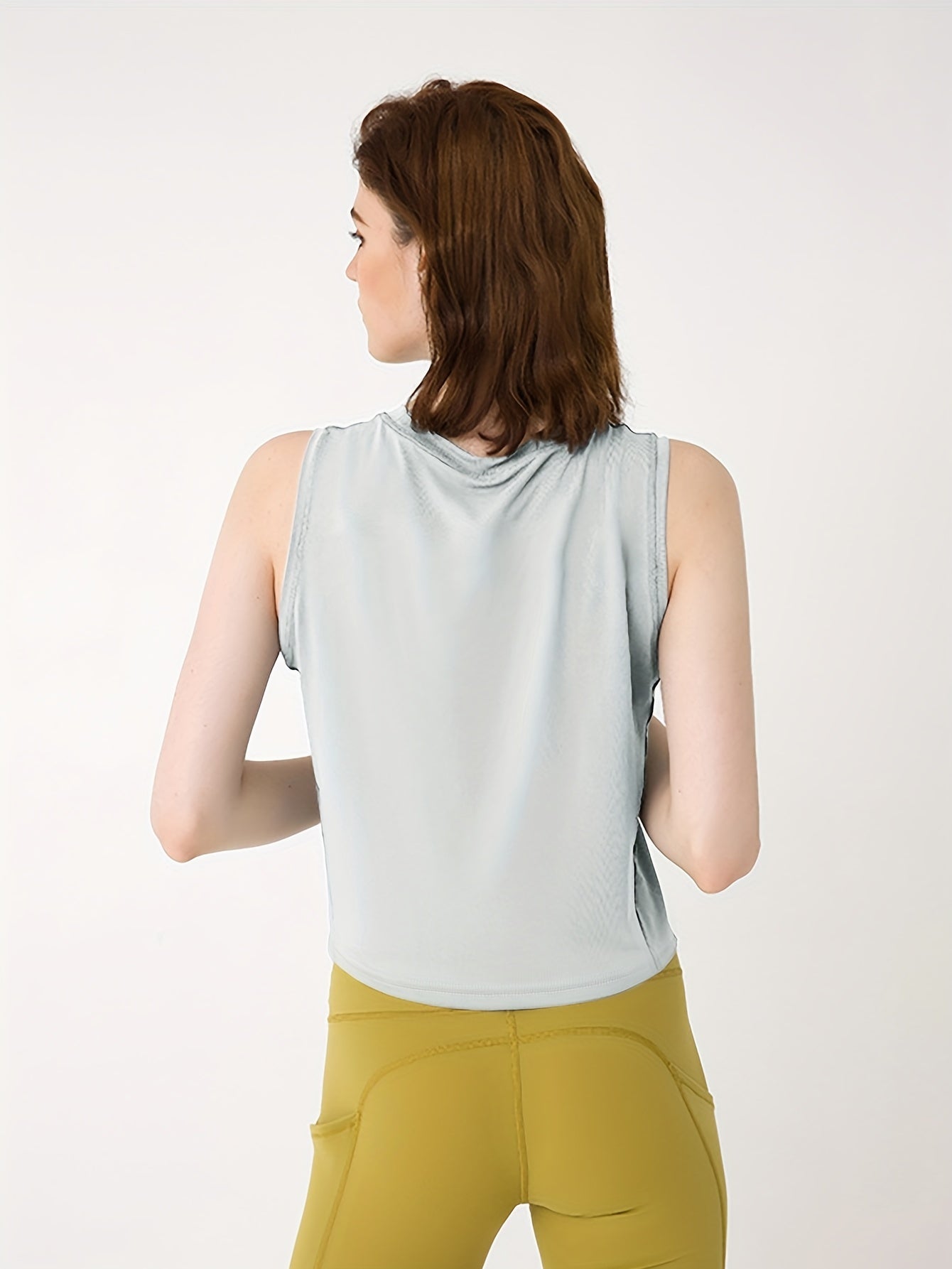 Women's Workout Sleeveless Tank Top for Running - Solid Color