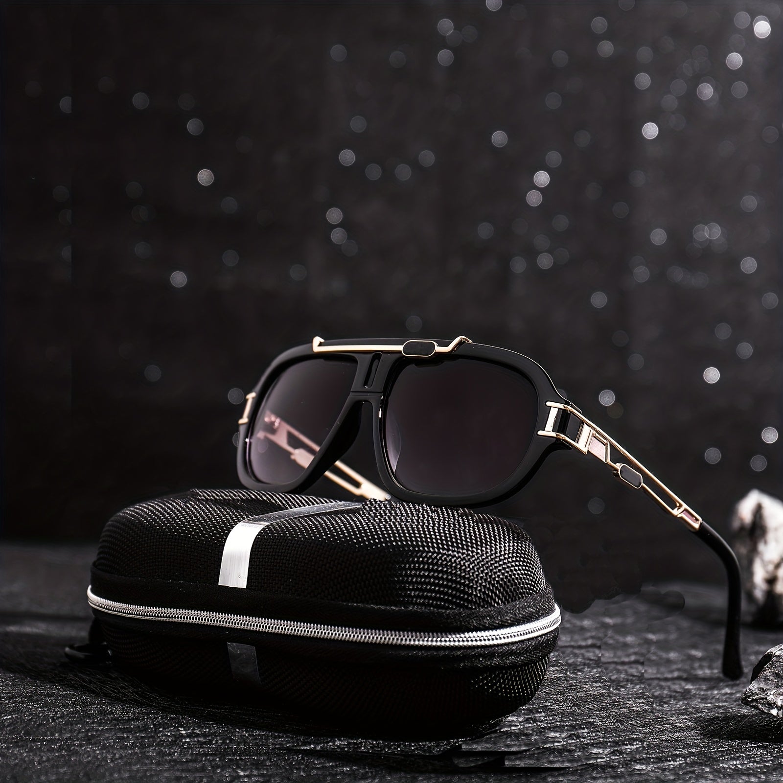 Men's Square Frame Sunglasses Unisex Steampunk Party UV Protection