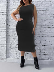  Sleeveless Bodycon Dress Women's Comfort Stretch Casual Dress