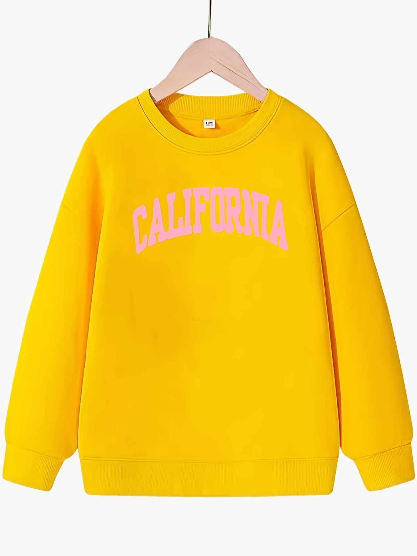 Girls Butterfly Print Long Sleeve Sweatshirt Top Pullovers