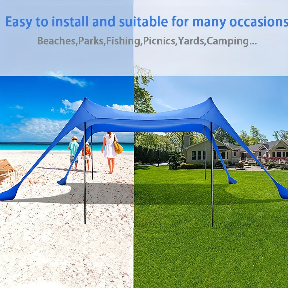 Portable Beach Tent Easy Install Waterproof Outdoor Camping Seaside Sunshade