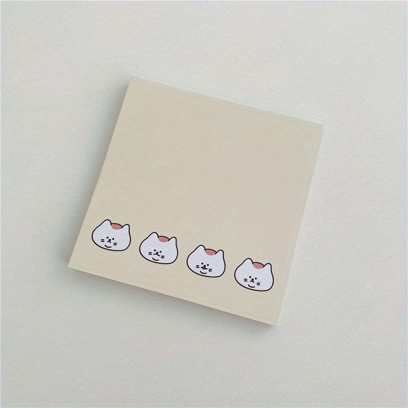 50 Sheets Cat Memo Paper Non-sticky Memo Book & Memo Pad for Notes