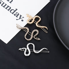 Snake Decor Hair Clip Bohemia Style Headwear Non Slip Hair Accessory