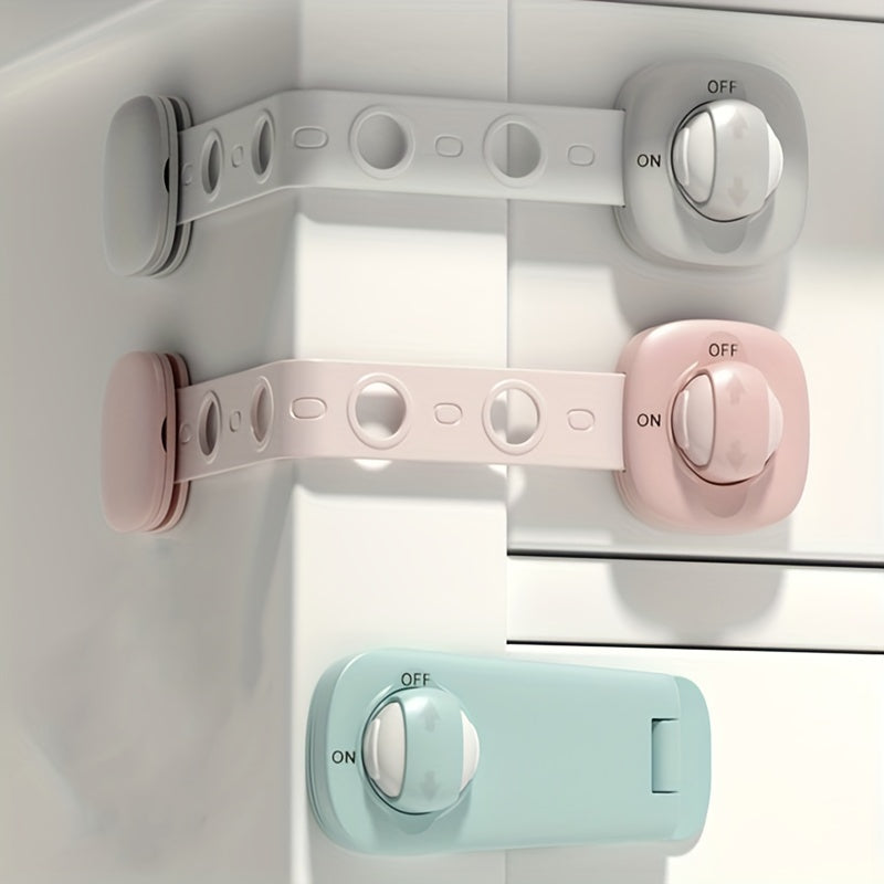 Adjustable Baby Safety Locks for Fridge Cabinets & Drawers