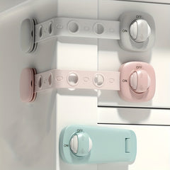 Adjustable Baby Safety Locks for Fridge Cabinets & Drawers