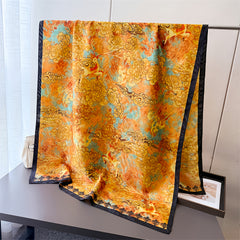 Shawl Scarf Auspicious Deer Cloud Pattern Two tone 180x70cm
