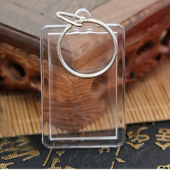 3pcs Acrylic Photo Frame Keyring Clear Picture Keychain Gift Artwork