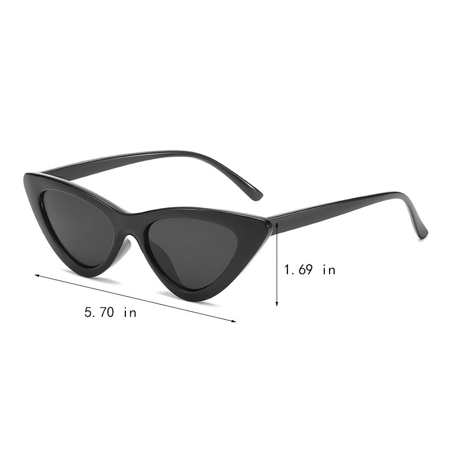Vintage Cat Eye Sunglasses for Women, Plastic Frame