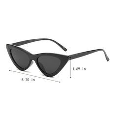 Vintage Cat Eye Sunglasses for Women, Plastic Frame
