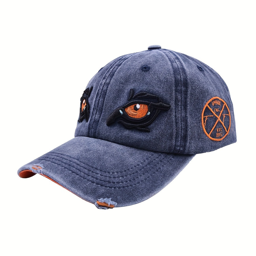 Kids' Sunshade Baseball Cap with 3D Eyes for Halloween