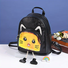 Kids Glitter Kindergarten Backpack Cat Schoolbag