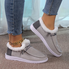 Women's Non slip Warm Sneakers Low Top Sport Shoes