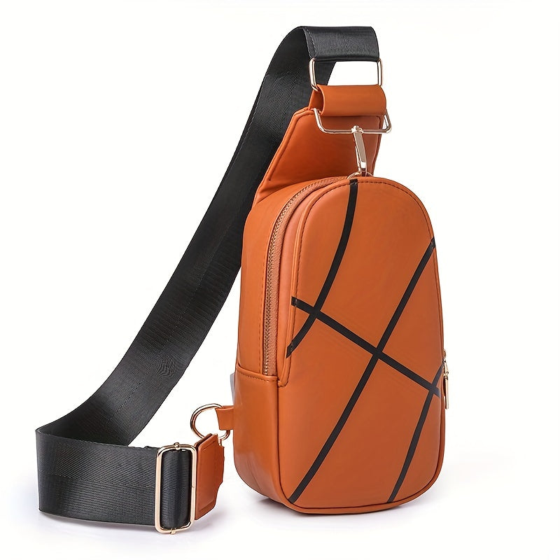 Striped Casual Chest Bag Portable Shoulder Bag