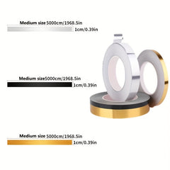 50M Golden Self Adhesive Tile Stickers Tape Waterproof Wall Gap Sealin