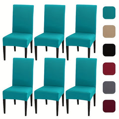 Milk Silk Elastic Chair Slipcover Set for Home Dining Wedding Office