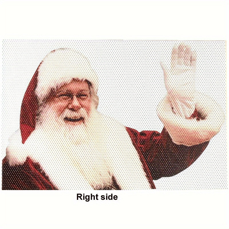 Christmas 3D Santa Claus Car Rear Window Sticker Decor