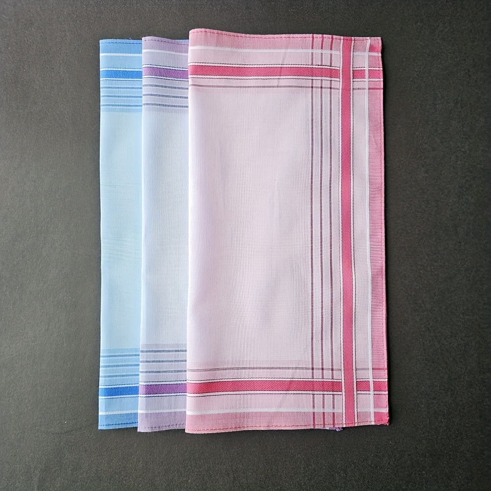 3PCS 27 Satin Handkerchief Soft Sweat Absorbent