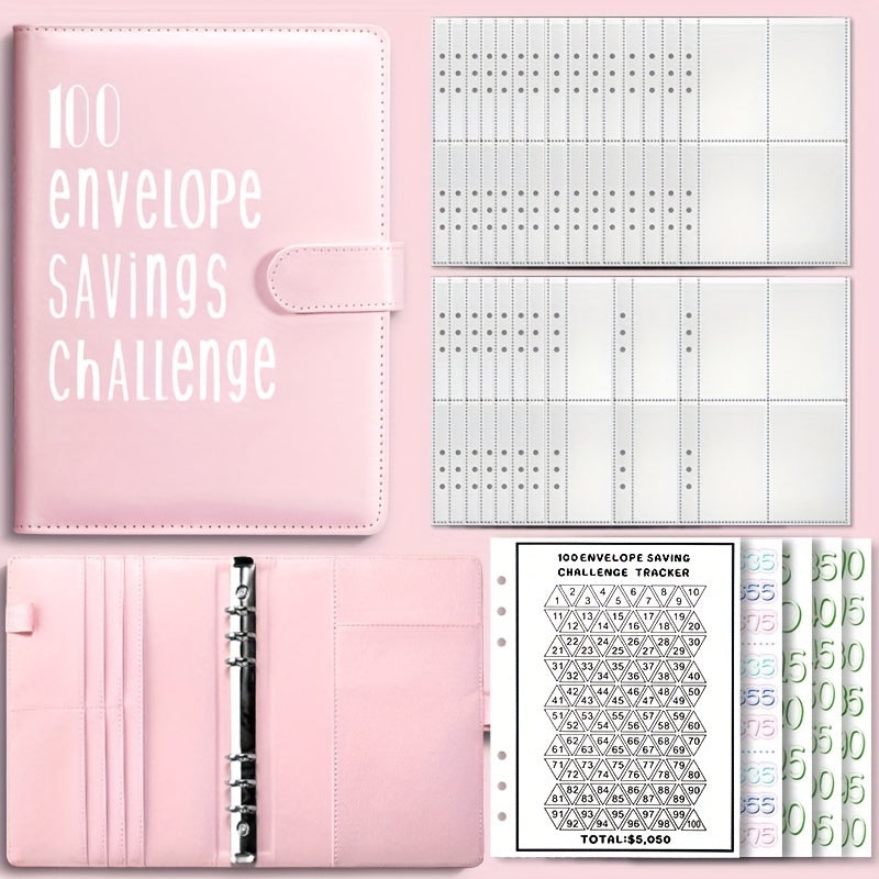 100 Envelope Challenge Binder for Easy Saving