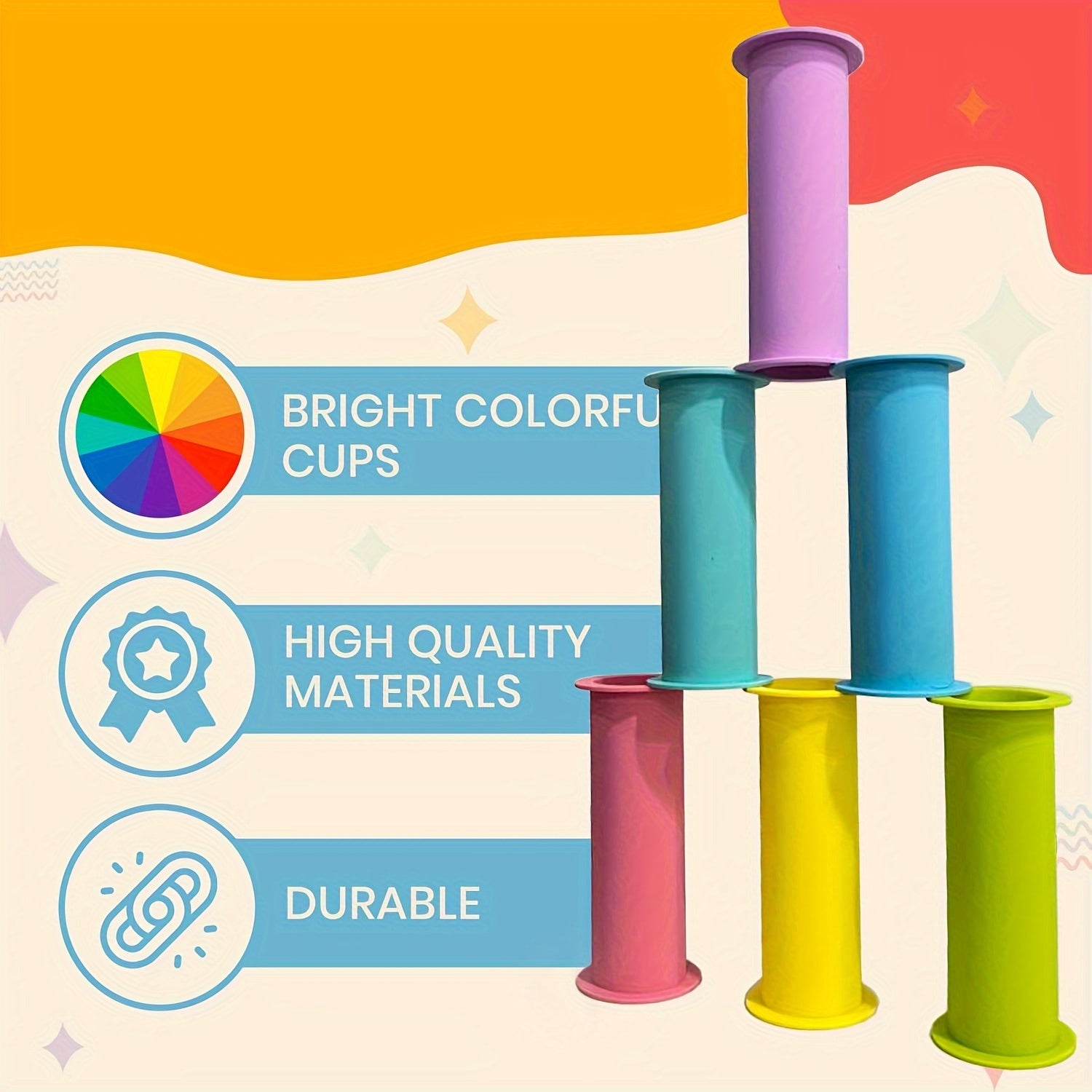 Silicone Sensory Toys for Kids Stacking & Balancing Puzzle Set