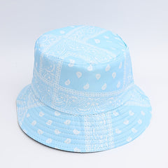 Paisley Pattern Bucket Hat Ethnic Style Couple Sunshade
