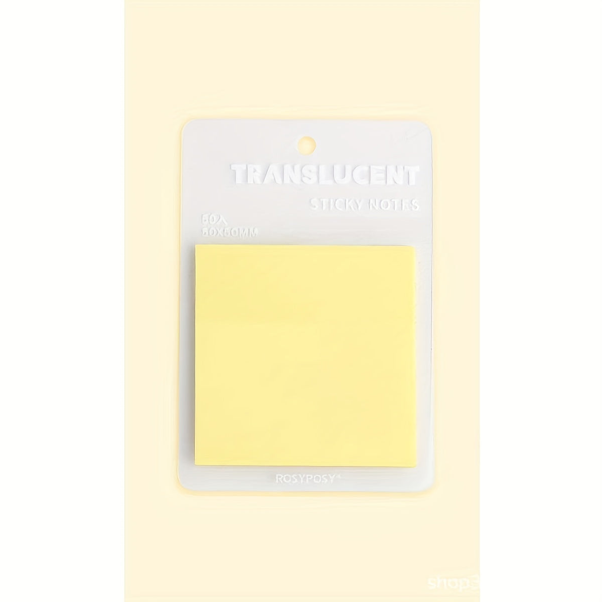 Colorful Clear Sticky Notes 5 Colors Self Adhesive Translucent Sticky Notes