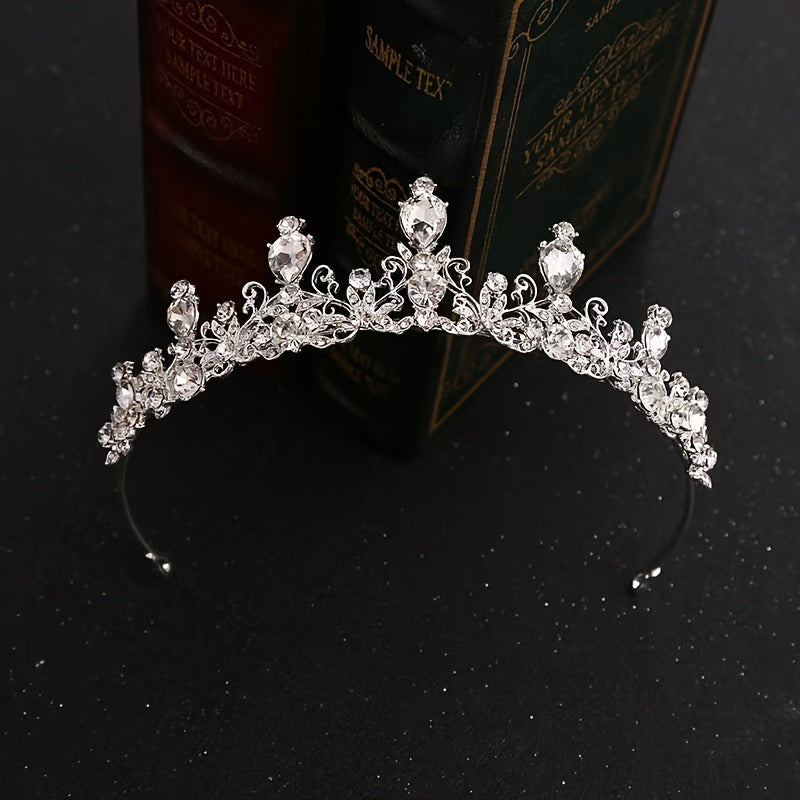 Crystal Bridal Princess Crown Wedding Tiara Rhinestone Hair Band