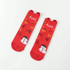 5 Pairs Christmas Print Socks for Women - Festive Holiday Designs