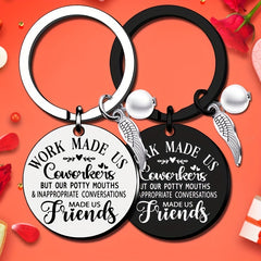 8pcs Coworker Appreciation Keychain Goodbye Gift Friendship Keychain
