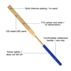 10pcs Mini Titanium Coated Files Kit for Wood Ceramic Glass