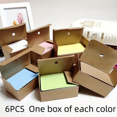 6 Boxes Blank Cards in Various Colors 100 Sheets per Box
